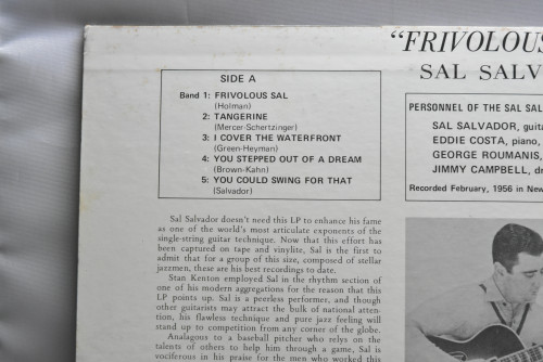 Sal Salvador [살 살바도르] ‎- Frivolous Sal - 중고 수입 오리지널 아날로그 LP