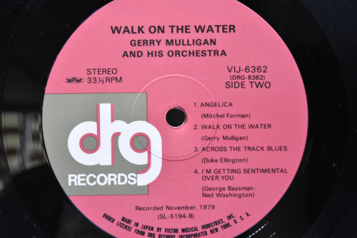 Gerry Mulligan And His Orchestra [게리 멀리건] ‎- Walk On The Water - 중고 수입 오리지널 아날로그 LP