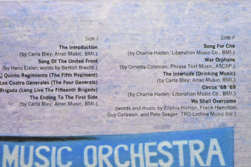 Charlie Haden [찰리 헤이든] ‎- Liberation Music Orchestra - 중고 수입 오리지널 아날로그 LP