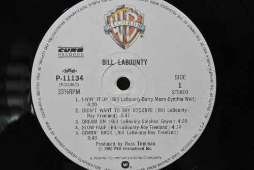 Bill LaBounty - Bill LaBounty ㅡ 중고 수입 오리지널 아날로그 LP