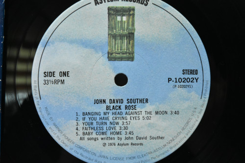 John David Souther [제이디 사우더] - Black Rose ㅡ 중고 수입 오리지널 아날로그 LP