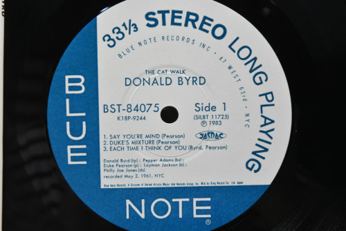Donald Byrd [도날드 버드] ‎- The Cat Walk (KING) - 중고 수입 오리지널 아날로그 LP