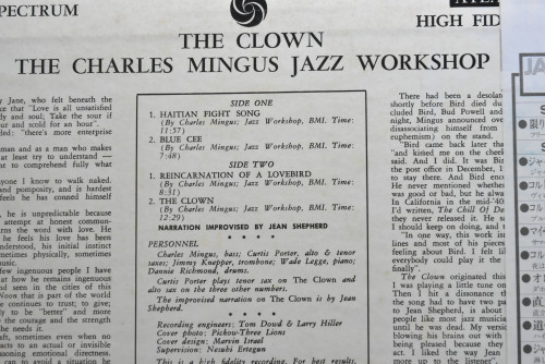 Charles Mingus [찰스 밍거스] - The Clown - 중고 수입 오리지널 아날로그 LP