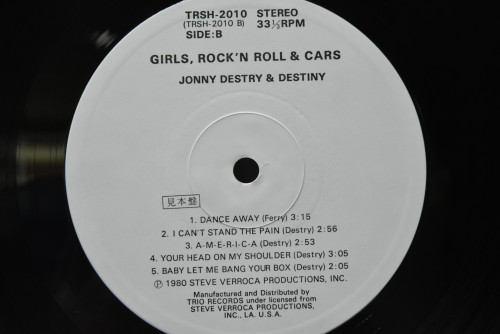 Jonny Destry &amp; Destiny - Girls, Rock &#039;N Roll &amp; Cars (PROMO) ㅡ 중고 수입 오리지널 아날로그 LP