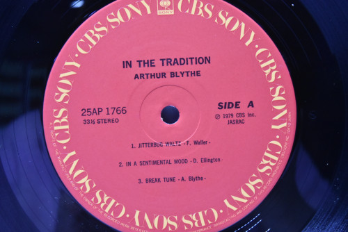Arthur Blythe [아서 블리스]-  In The Tradition - 중고 수입 오리지널 아날로그 LP