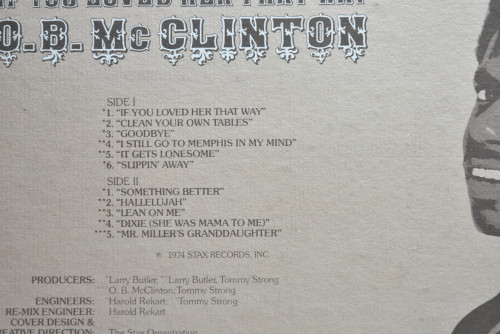 O.B. McClinton - If You Loved Her That Way ㅡ 중고 수입 오리지널 아날로그 LP