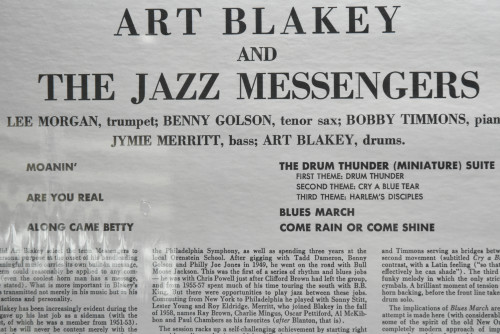 Art Blakey And The Jazz Messengers [아트 블레이키, 재즈 메신저스]- Moanin&#039; - 중고 수입 오리지널 아날로그 LP