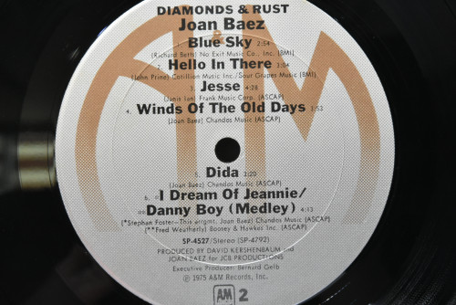Joan Baez [조안 바에즈] - Diamonds &amp; Rust ㅡ 중고 수입 오리지널 아날로그 LP
