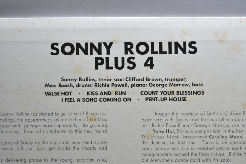 Sonny Rollins [소니 롤린스] ‎- Plus 4 - 중고 수입 오리지널 아날로그 LP