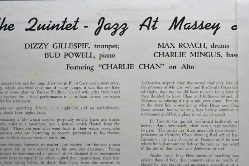 The Quintet ‎- Jazz At Massey Hall - 중고 수입 오리지널 아날로그 LP