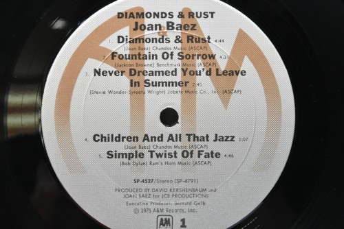 Joan Baez [조안 바에즈] - Diamonds &amp; Rust ㅡ 중고 수입 오리지널 아날로그 LP