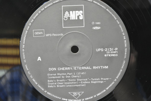 Don Cherry [돈 체리] - Eternal Rhythm - 중고 수입 오리지널 아날로그 LP