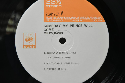 The Miles Davis Sextet [마일스 데이비스] ‎- Someday My Prince Will Come - 중고 수입 오리지널 아날로그 LP