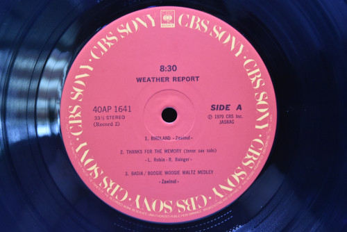Weather Report [웨더 리포트] ‎- 8:30 - 중고 수입 오리지널 아날로그 LP