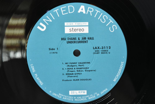 Bill Evans ,Jim Hall [빌 에반스, 짐 홀] ‎- Undercurrent - 중고 수입 오리지널 아날로그 LP