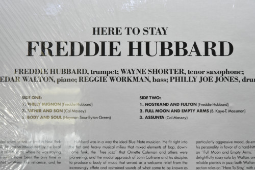 Freddie Hubbard [프레디 허바드] ‎- Here To Stay - 중고 수입 오리지널 아날로그 LP