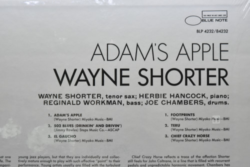 Wayne Shorter [웨인 쇼터] ‎- Adam&#039;s Apple (NO OPEN) - 중고 수입 오리지널 아날로그 LP
