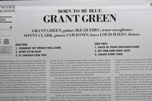 Grant Green [그랜트 그린] ‎- Born To Be Blue (PROMO) - 중고 수입 오리지널 아날로그 LP