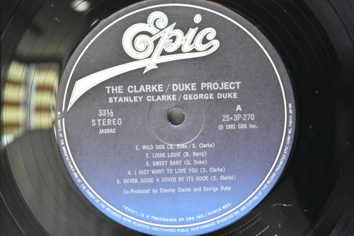 Stanley Clarke / George Duke [스탠리 클락, 조지 듀크] ‎- The Clarke / Duke Project - 중고 수입 오리지널 아날로그 LP
