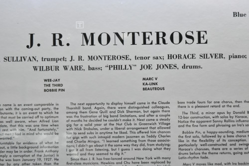 J.R. Monterose  [J.R. 몬트로즈] ‎- J.R. Monterose (NO OPEN) - 중고 수입 오리지널 아날로그 LP