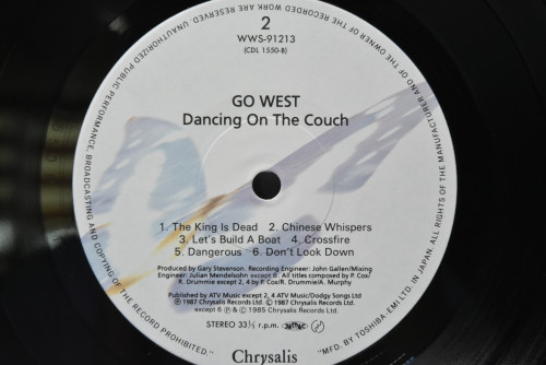 Go west [고 웨스트] - Dancing On The Couch ㅡ 중고 수입 오리지널 아날로그 LP