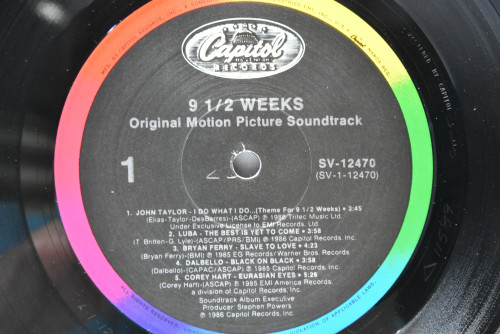 Various - 9 1/2 Weeks (Original Motion Picture Soundtrack) ㅡ 중고 수입 오리지널 아날로그 LP