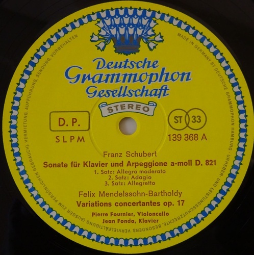 Schubert - Arpeggione Sonata 외 - Pierre Fournier