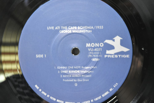 The George Wallington Quintet [조지 월링톤] ‎- Live! At Cafe Bohemia/1955 - 중고 수입 오리지널 아날로그 LP
