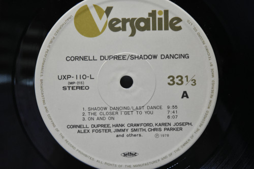 Cornell Dupree [코넬 듀프리] ‎- Shadow Dancing - 중고 수입 오리지널 아날로그 LP