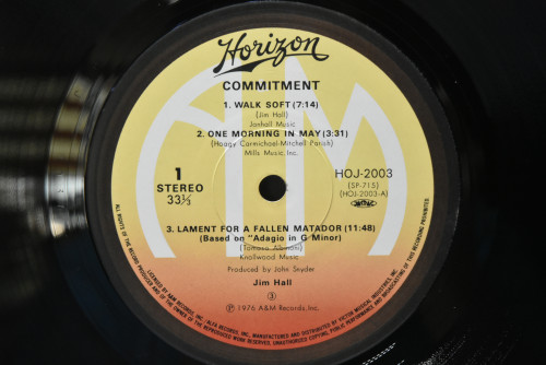 Jim Hall [짐 홀] ‎- Commitment - 중고 수입 오리지널 아날로그 LP