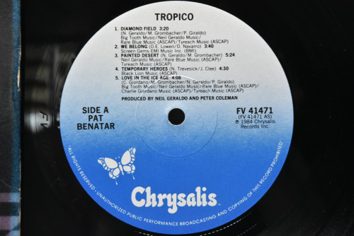 Pat Benatar [팻 베네타] - Tropico ㅡ 중고 수입 오리지널 아날로그 LP