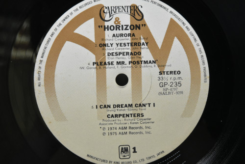 Carpenters [카펜터스] - Horizon ㅡ 중고 수입 오리지널 아날로그 LP
