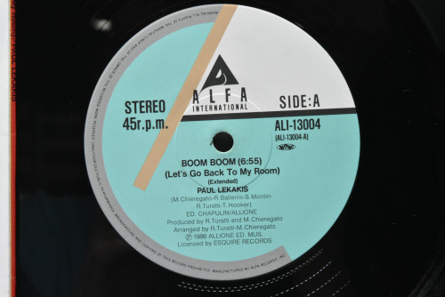 Paul Lekakis - Boom Boom (Let&#039;s Go Back To My Room) ㅡ 중고 수입 오리지널 아날로그 LP