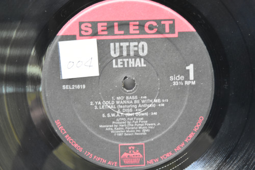 UTFO - Lethal ㅡ 중고 수입 오리지널 아날로그 LP