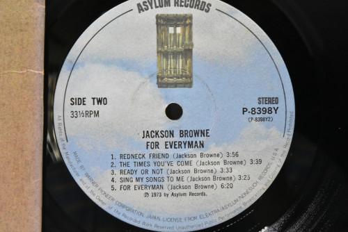 Jackson Browne [잭슨 브라운] - For Everyman ㅡ 중고 수입 오리지널 아날로그 LP