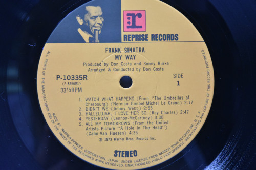 Frank Sinatra [프랭크 시나트라] ‎- My Way - 중고 수입 오리지널 아날로그 LP