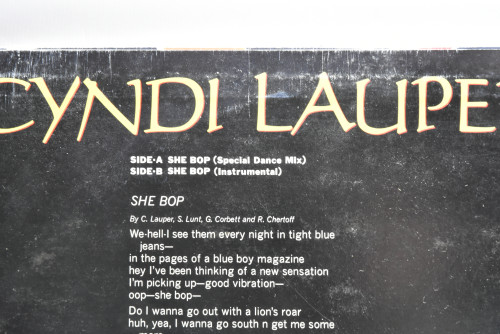 Cindy Lauper [신디 로퍼] - She Bop ㅡ 중고 수입 오리지널 아날로그 LP