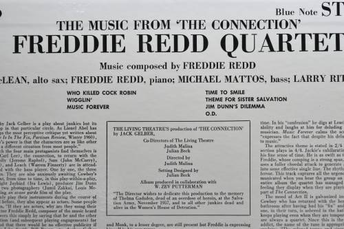 Freddie Redd Quartet With Jackie McLean [프레디 레드, 재키 맥린] ‎- The Music From &quot;The Connection&quot; - 중고 수입 오리지널 아날로그 LP
