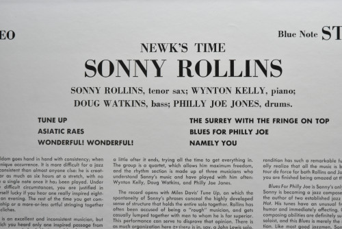 Sonny Rollins [소니 롤린스] ‎- Newk&#039;s Time - 중고 수입 오리지널 아날로그 LP