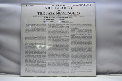 Art Blakey &amp; The Jazz Messengers [아트 블레이키, 재즈 메신저스] ‎- The Big Beat (NO OPEN) - 중고 수입 오리지널 아날로그 LP
