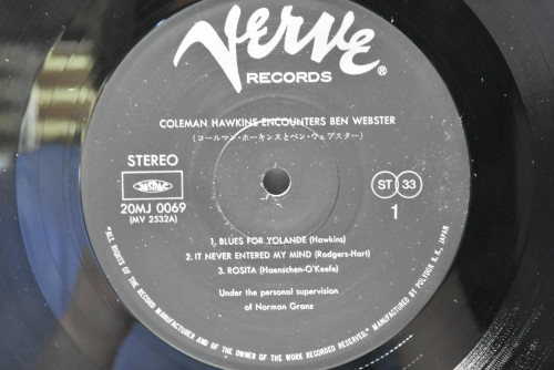 Coleman Hawkins Encounters Ben Webster [콜맨 호킨스, 밴 웹스터] ‎- Coleman Hawkins Encounters Ben Webster - 중고 수입 오리지널 아날로그 LP