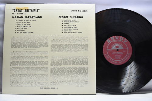 Marian McPartland / George Shearing [마리안 맥파틀랜드, 조지 시어링] ‎- Great Britain&#039;s - 중고 수입 오리지널 아날로그 LP