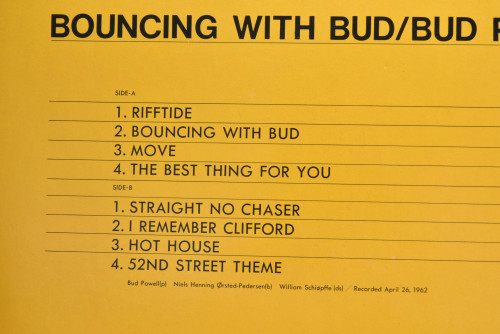 Bud Powell Trio [버드 파웰] ‎- Bouncing With Bud - 중고 수입 오리지널 아날로그 LP