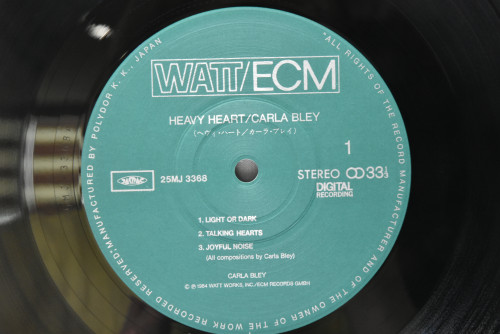 Carla Bley [칼라 블레이] ‎- Heavy Heart - 중고 수입 오리지널 아날로그 LP