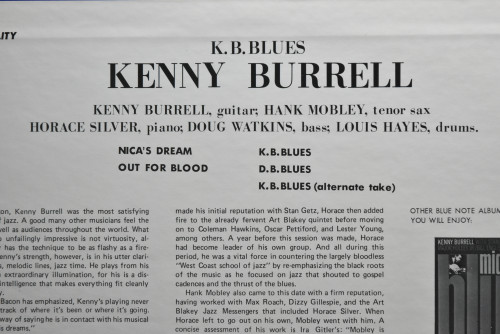 Kenny Burrell [케니 버렐] ‎- K.B.Blues (KING) - 중고 수입 오리지널 아날로그 LP