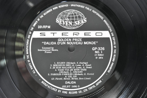 Dalida [달리다] - Dalida D&#039;Un Nouveau Monde (Paroles Paroles 수록) ㅡ 중고 수입 오리지널 아날로그 LP