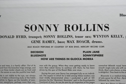 Sonny Rollins [소니 롤린스] ‎- Sonny Rollins Volume 1 - 중고 수입 오리지널 아날로그 LP