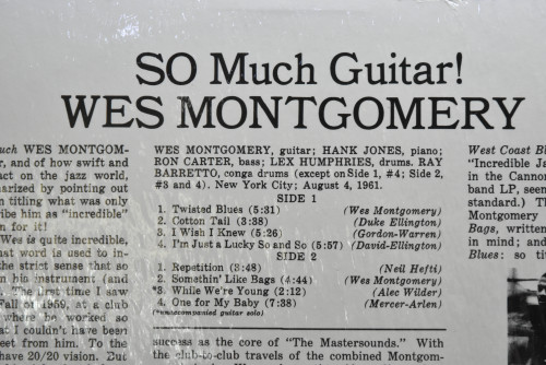Wes Montgomery [웨스 몽고메리] ‎- So Much Guitar! (OJC) - 중고 수입 오리지널 아날로그 LP