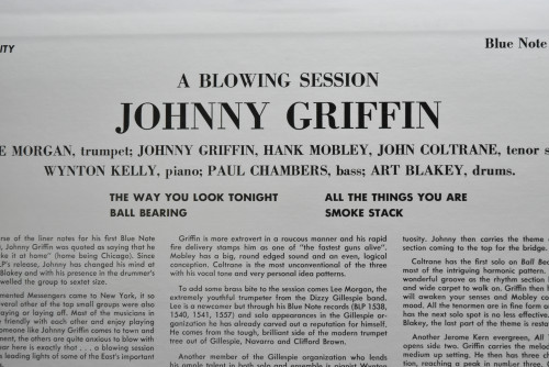 Johnny Griffin [조니 그리핀] ‎- A Blowing Session - 중고 수입 오리지널 아날로그 LP