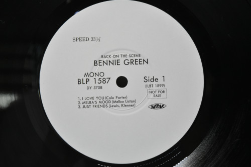 Bennie Green [베니 그린] ‎- Back On The Scene (PROMO) - 중고 수입 오리지널 아날로그 LP